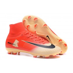 Nike Mercurial Superfly V FG ACC Crampons Football - Rouge Or