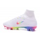 Nike Mercurial Superfly V FG ACC Crampons Football - Blanc Coloré