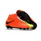 Nike Chaussures Hypervenom Phantom 3 DF FG Flyknit - Orange Jaune