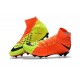 Nike Chaussures Hypervenom Phantom 3 DF FG Flyknit - Orange Jaune