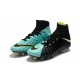 Nike Chaussures Hypervenom Phantom 3 DF FG Flyknit - Noir Bleu