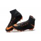 Nike Chaussures Hypervenom Phantom 3 DF FG Flyknit - Noir Orange