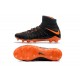 Nike Chaussures Hypervenom Phantom 3 DF FG Flyknit - Noir Orange