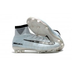 Crsitano Ronaldo Nike Mercurial Superfly V CR7 FG ACC Crampons Football - Blanc Noir