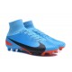 Nike Mercurial Superfly V FG ACC Crampons Football - Bleu Noir Rouge