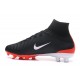 Nike Mercurial Superfly V FG ACC Crampons Football - Noir Blanc Rouge