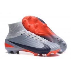 Chaussure de Foot Nike Mercurial Superfly 5 DF FG - Gris Noir