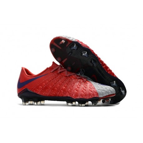 Nike Hypervenom Phantom 3 FG Crampons Football 2017 - Rouge Gris