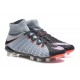 Nike Chaussures Hypervenom Phantom 3 DF FG Flyknit - Gris Noir