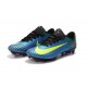 Chaussures de Foot Nike Mercurial Vapor XI FG ACC - Bleu Jaune