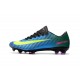 Chaussures de Foot Nike Mercurial Vapor XI FG ACC - Bleu Jaune