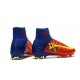 Chaussure de Foot Nike Mercurial Superfly 5 DF FG - Barcelona Rouge Jaune