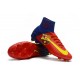 Chaussure de Foot Nike Mercurial Superfly 5 DF FG - Barcelona Rouge Jaune