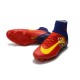 Chaussure de Foot Nike Mercurial Superfly 5 DF FG - Barcelona Rouge Jaune