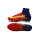 Chaussure de Foot Nike Mercurial Superfly 5 DF FG - Barcelona Rouge Jaune