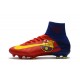 Chaussure de Foot Nike Mercurial Superfly 5 DF FG - Barcelona Rouge Jaune