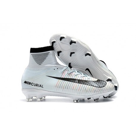 Chaussure de Foot Nike Mercurial Superfly 5 DF CR7 FG - Ronaldo Blanc