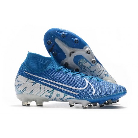 Nike Mercurial Superfly VII Elite AG-Pro Bleu Blanc