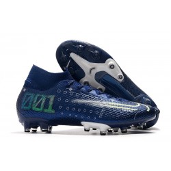 Nike Mercurial Superfly VII Elite AG-Pro Bleu Néant Volt Blanc