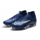 Nike Mercurial Superfly VII Elite AG-Pro Bleu Néant Volt Blanc