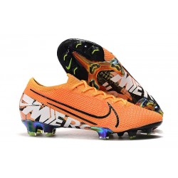 Nike Crampons Mercurial Vapor XIII ELITE FG Orange Blanc