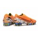 Nike Crampons Mercurial Vapor XIII ELITE FG Orange Blanc