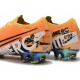 Nike Crampons Mercurial Vapor XIII ELITE FG Orange Blanc