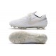 Chaussures Nike Tiempo Legend VIII Elite FG Blanc Platine