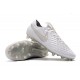 Chaussures Nike Tiempo Legend VIII Elite FG Blanc Platine