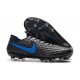 Chaussures Nike Tiempo Legend VIII Elite FG Noir Bleu