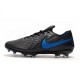 Chaussures Nike Tiempo Legend VIII Elite FG Noir Bleu