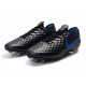 Chaussures Nike Tiempo Legend VIII Elite FG Noir Bleu