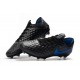 Chaussures Nike Tiempo Legend VIII Elite FG Noir Bleu