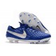 Chaussures Nike Tiempo Legend VIII Elite FG Bleu Royal Blanc