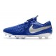 Chaussures Nike Tiempo Legend VIII Elite FG Bleu Royal Blanc