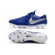 Chaussures Nike Tiempo Legend VIII Elite FG Bleu Royal Blanc