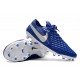 Chaussures Nike Tiempo Legend VIII Elite FG Bleu Royal Blanc