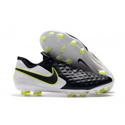 Chaussures Nike Tiempo Legend VIII Elite FG Noir Blanc