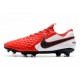 Chaussures Nike Tiempo Legend VIII Elite FG Rouge Blanc Noir