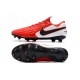 Chaussures Nike Tiempo Legend VIII Elite FG Rouge Blanc Noir