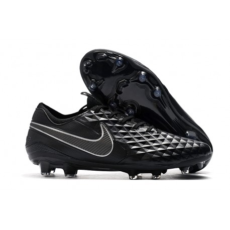 Chaussures Nike Tiempo Legend VIII Elite FG Noir