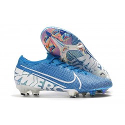 Nike Crampons Mercurial Vapor XIII ELITE FG Bleu Blanc