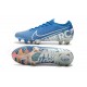 Nike Crampons Mercurial Vapor XIII ELITE FG Bleu Blanc