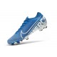 Nike Crampons Mercurial Vapor XIII ELITE FG Bleu Blanc