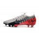 Nike Crampons Mercurial Vapor XIII ELITE FG Neymar Platine Noir Rouge