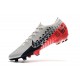 Nike Crampons Mercurial Vapor XIII ELITE FG Neymar Platine Noir Rouge