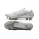 Nike Crampons Mercurial Vapor XIII ELITE FG Blanc Platine