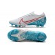 Nike Crampons Mercurial Vapor XIII ELITE FG Blanc Bleu Rouge