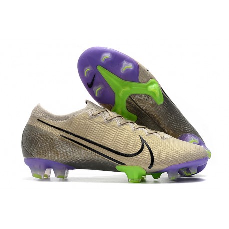 Nike Mercurial Vapor 13 ELITE FG Sable du Désert /Noir /Violet psychique