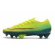 Nike Mercurial Vapor 13 ELITE FG Citron Noir Vert